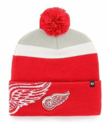 Bonnet NHL Detroit Red Wings Mokema Pom '47 3 Bonnet NHL Detroit Red Wings Mokema Pom '47