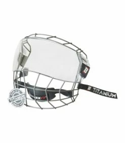Combo 1/2 Visière + Grille Titanium BOSPORT Convex17, Junior