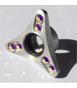 Ecrou Strassé Comet Silver Nuts, Kit De 8.