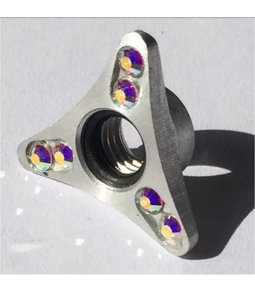 Ecrou Strassé Comet Silver Nuts, Kit De 8. 3 Ecrou Strassé Comet Silver Nuts, Kit De 8.