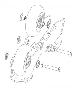 Platines Roll Line Linea, Set Complet -ccm Soldes platines roll line linea set complet 19