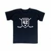 Tee-shirt Crosses A.TEXIER Bleu Navy Enfant -ccm Soldes tee shirt crosses atexier gris enfant