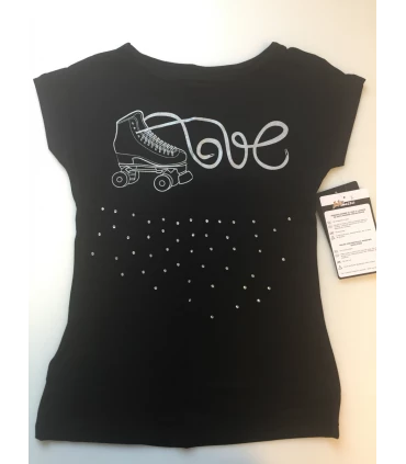 Tee Shirt IM 6513, Roller Artistique, NOIR 2 Tee Shirt IM 6513, Roller Artistique, NOIR